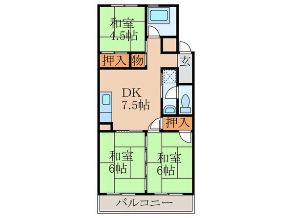 中央ビルの物件間取画像